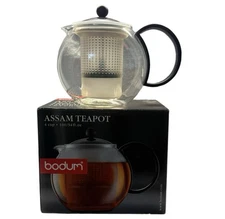 NEW Bodum 34 oz Assam Teapot Tea Press with Filter FREE PRIORITY SHIPPING