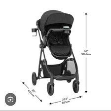 Britax Juniper Compact Stroller in Raven Black.