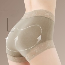 Women Briefs High Waist Cotton Lace Shaper Tummy Control Underpants 77351