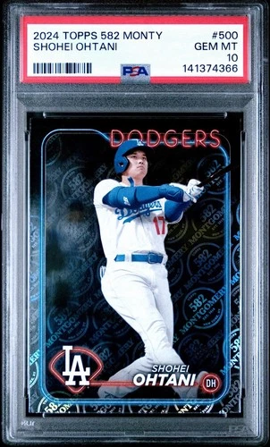 SHOHEI OHTANI 2024 TOPPS 582 MONTGOMERY SET #500 PSA 10 💎 GEM MINT 🔥 EXCLUSIVE