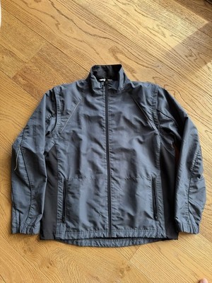 Shamp Windbreaker Trainingsjacke Sportjacke Laufjacke Größe M grau