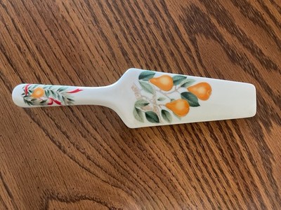 Andrea Sendak Ceramic Pie Server Slicer Christmas Pears