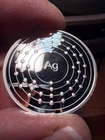10 Gram .999 Silver Chemical Symbol/Electron Dot Diagram Bullion Round RARE!