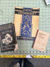 Vintage Leather Craft Books - Lot Of 3 Classic Guides
