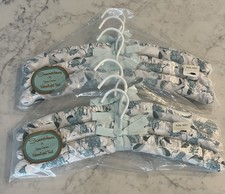 Vintage Padded Fabric Floral Clothes Hangers Cotton Floral Set of 6