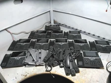Lot of 11 Cisco CP-8841-K9 Multiplatform VOIP Phones w/ Stand and 9 Handsets