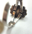 Native American Inlay Gemstone Inlay Ring Signed CM ~ Size 4 — photo 7