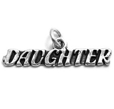 Guaranteed 925 Sterling Silver Daughter Charm Pendant