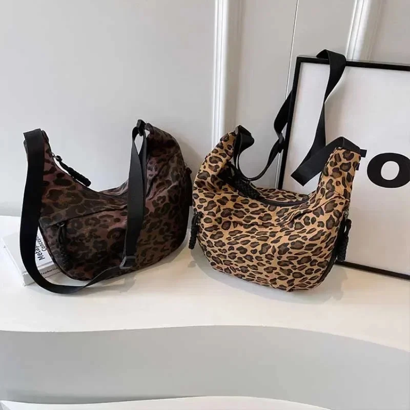 Bolso Bandolera Estampado de Leopardo Mujeres Bolsos de Hombro Damas Mujeres Bolsos de Mano Foto 4 de 4