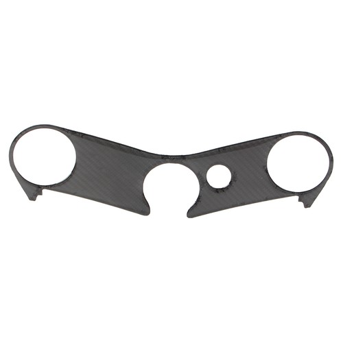 Adesivo protezione copri giogo maniglia per Yamaha YZF R6 06-17 look fibra di carbonio - Foto 5 di 5