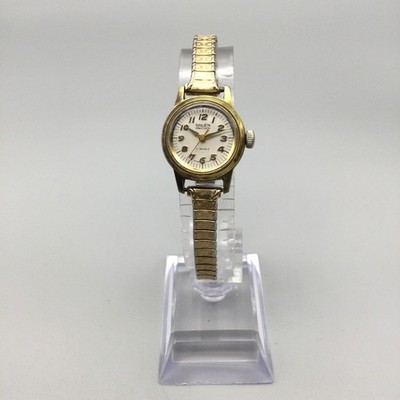 Vintage Gruen Precision Watch Women 21mm Gold Tone Stretch  display picture 3