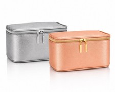 2 Of Lancome   Softside Cosmetic Makeup Bag T...