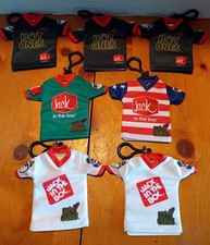 Limited Edition Jack In The Box 7 Jack's Jersey Soccer World Cup Keychains