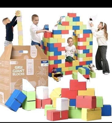 GIGI BLOKS  XXL Large Building Blocks for Kids Stackable & Interlocking | Chi