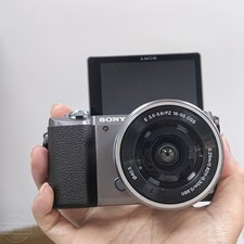 Brown Sony Alpha A5100 Mirrorless Digital Camera 24.3 MP with 16-50mm Lens Kits