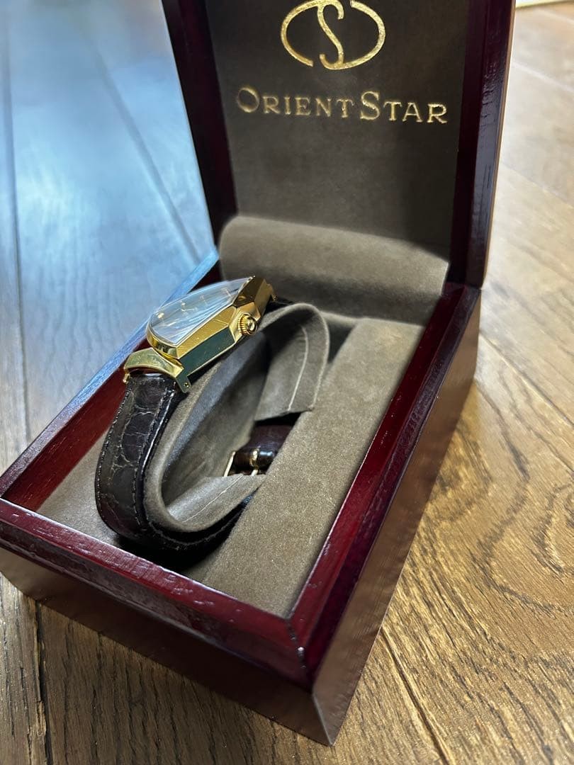 Orient Star Mechanical Watch Triangular Gold Blac… - image 8