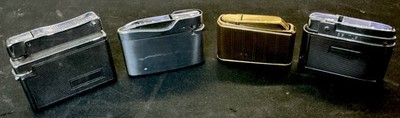 4 Vintage Lighters - Bentley, Colibri, Interpur, Polly-Gaz Power Flame