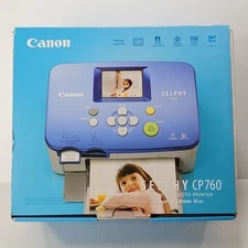 Canon Selphy CP760 Compact Photo Printer New/ Open Box Blue Special Edition
