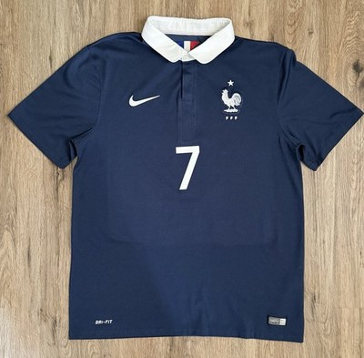 Nike France Jersey M Blue Collared World Cup France Franck Ribery