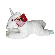 FAO Schwarz Adopt-A-Pet Unicorn Pegasus Stuffed Animal With Adoption Certificate