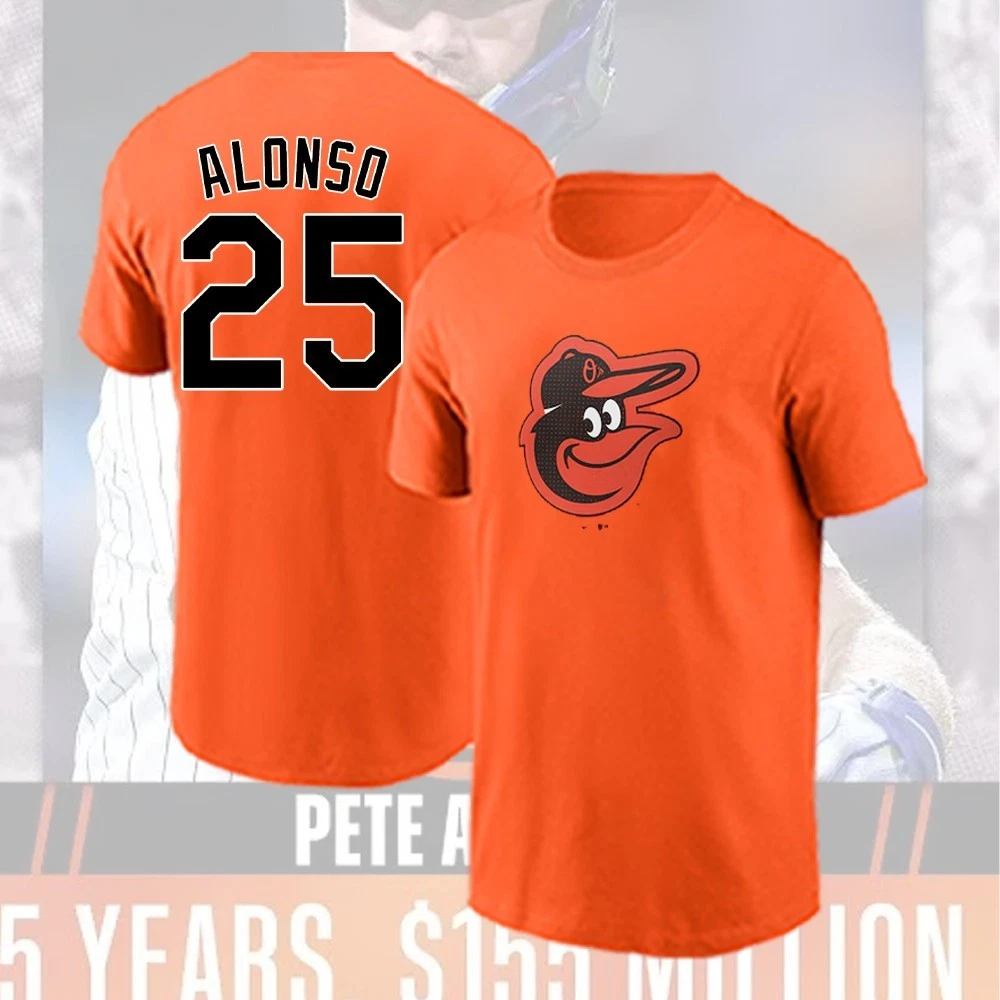 Pete Alonso Baltimore Orioles Double Sided T-Shirt Number 25 Gift