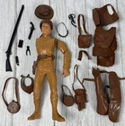 Vintage 11” Marx Daniel Boone Johnny West Figure & 19 Accessories Missing 1 Arm