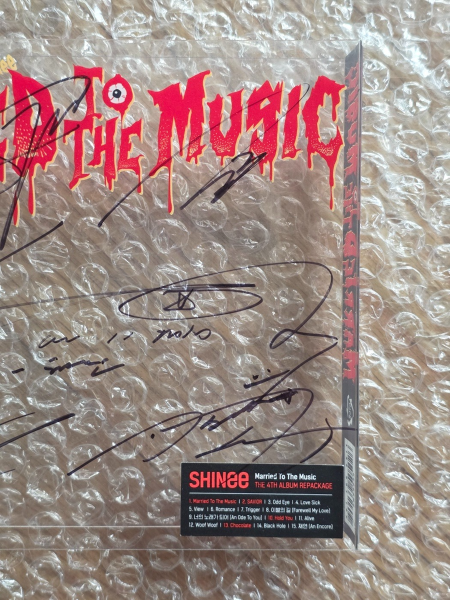Shinee MARRIED TO THE MUSIC Promo Sticker 4th Album Autographed