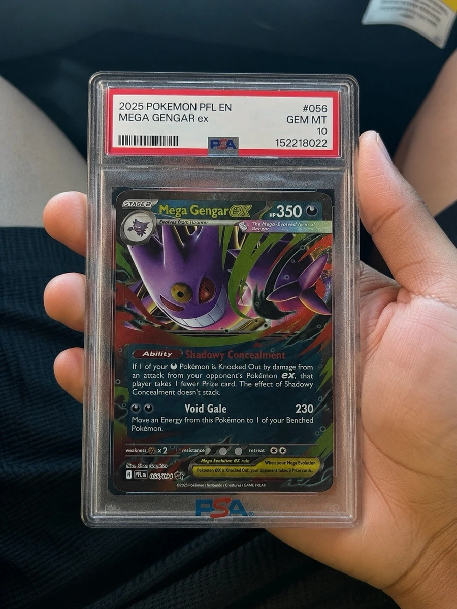 Pokémon TCG Grade 10 Gengar Individual Collectible Card Game Cards