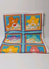 Vtg 2004 Care Bear Baby Blanket Quilt 43x35 Handmade