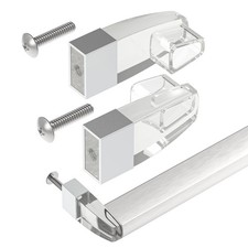 Clear Acrylic Shower Door Towel Bar Brackets Fit for Alumax/Basco Framed Slid...