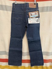 NOS VTG 1980s Levis 517 Saddleman Bootcut Orange Tab Jeans Indigo Mens 28x29