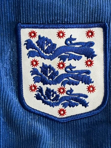 Vintage 90s England Three Lions Soccer Corduroy Bomber Jacket Sportsmaster USA M image 4