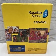 Rosetta Stone Spanish Latin America Levels 1 5 Complete Set Open Box NEW