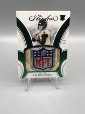 2025 Panini Flawless Tyler Shough Rookie Patches NFL Shield Emerald RC #/5