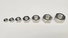 Stainless steel BSF & Cycle 26 and 20 TPI full nuts. 1/4" - 5/8"