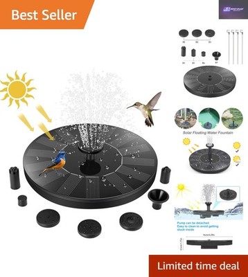 Langlebige solarbetriebene Springbrunnenpumpe mit 7 Stilen - Verbessern Sie Ihre Outdoor-Oase