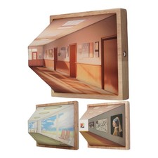 3D Optical Illusion Wall Art Ambient Lighting Painting Decor Wall Art LED