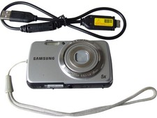 Samsung PL21 Digital Camera 5x Zoom Silver Compact with USB Cable