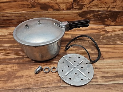 #ad Vintage Dinner Belle Stove Top Pressure Cooker. $24.99