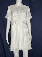 Show Me Your MuMu Virginia Dress Mini White M Ruffles