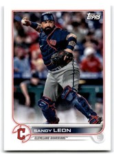 2022 Topps Mini Sandy Leon Cleveland Guardians #353
