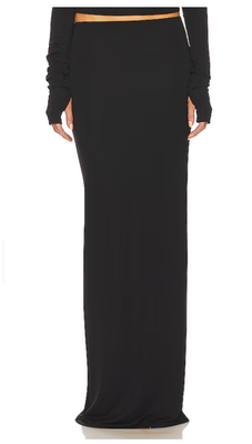 NWT HELSA Matte Jersey Slim Skirt Black Size S Small $178 | eBay