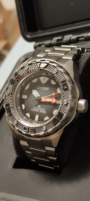 Citizen Promaster Automatic Dive Men's Grey Super Titanium Watch 46MM NB6004-83E