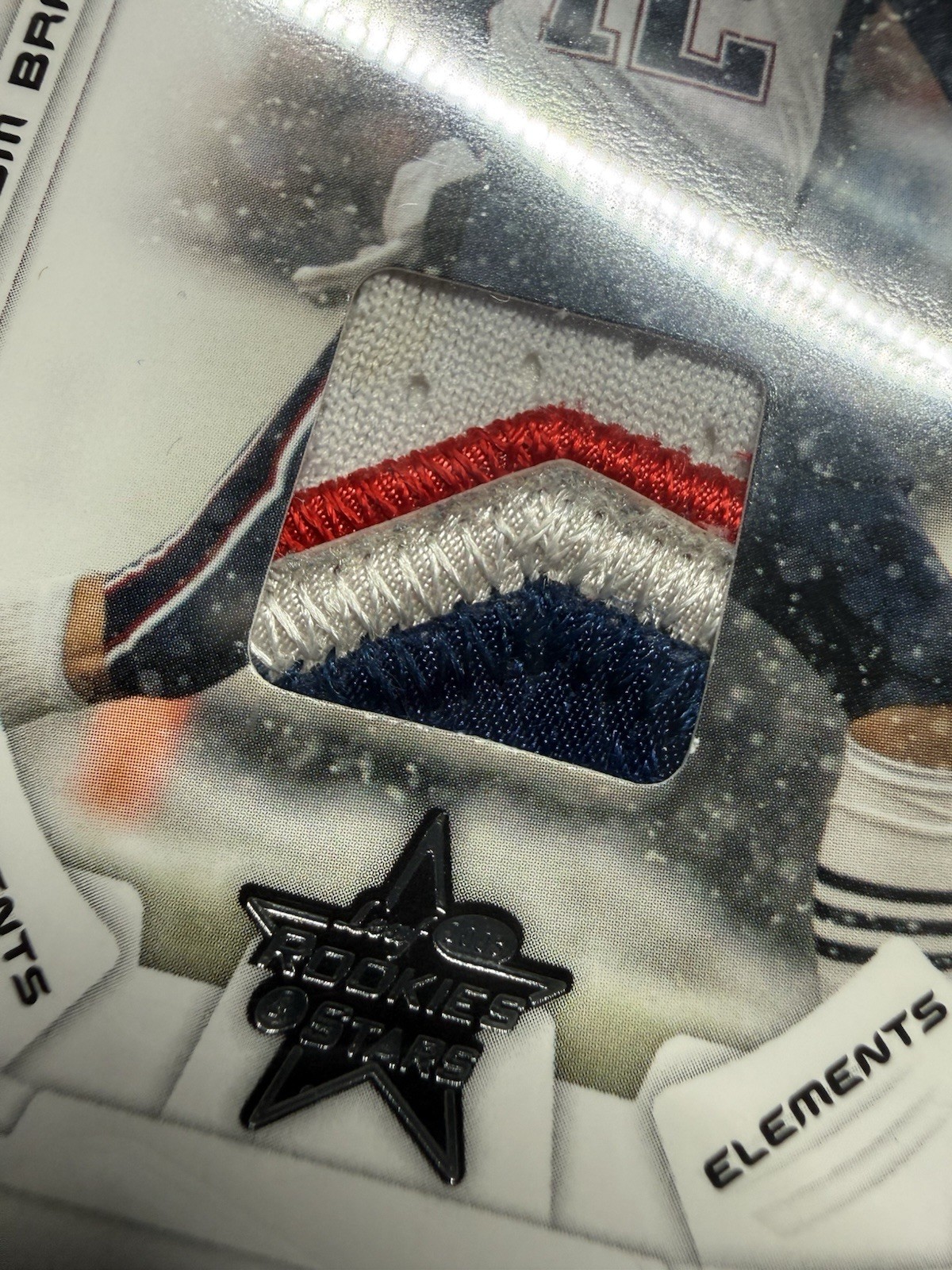 2008 Tom Brady Game Used Worn Jersey Color Patch PSA 8 Leaf Rookie & Star GU/250 view 7