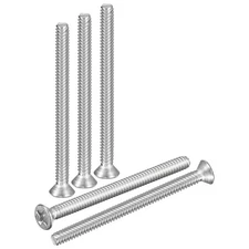 #6-32x1-7/8" Flat Head Machine Screws -40pcs -304 Stainless Steel -Silver