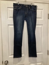 Express Women's Low Rise Stella Ankle Skinny Dark Blue Denim Jeans Size 10