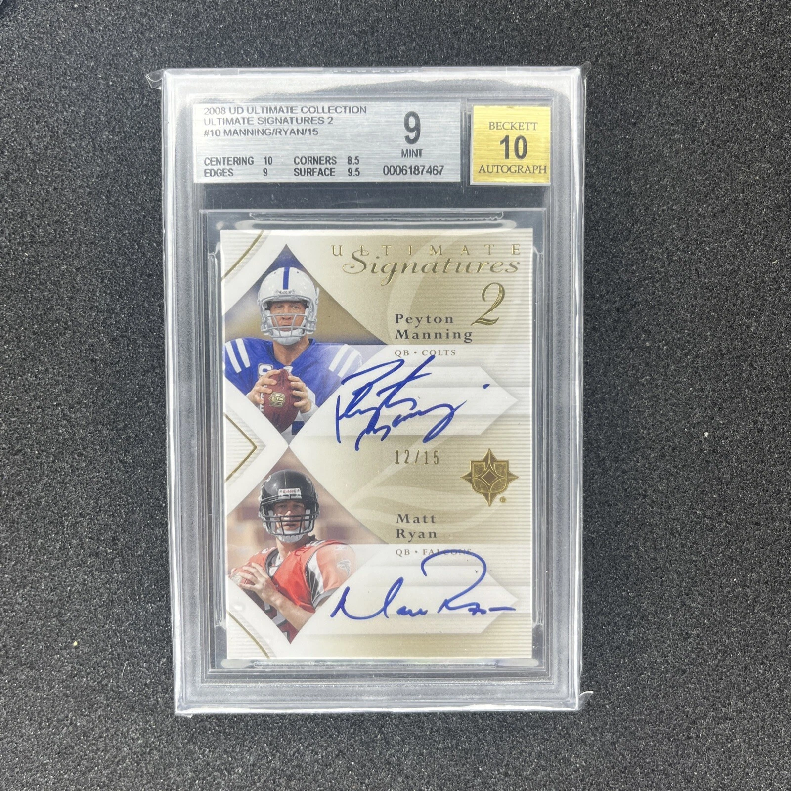 Matt Ryan Ultimate Collection Ultimate Numbers Signatures #UNA11 Base