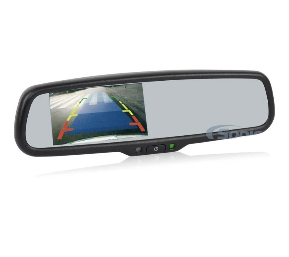 4.3" Rearview Mirror Monitor for FORD Twist Mount, Auto Dimming Echomaster - Image 2 of 4