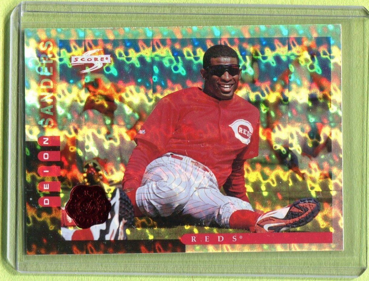 DEION SANDERS CINCINNATI REDS 1998 SCORE MLB BASEBALL ARTIST PROOF PP22 ...