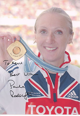 PAULA RADCLIFFE signiertes 12x8 Foto MARATHON CHAMPION COA